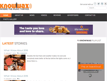 Tablet Screenshot of knowwax.com